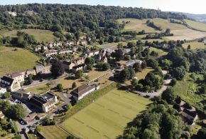 Aerial view of Monkton valley