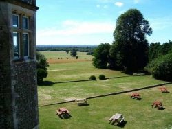 Sports event went around Slindon College National Trust grounds