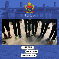 Slindon College pupils wearing odd socks