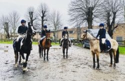 St Swithun's team at the National Schools Equestrian Association Event